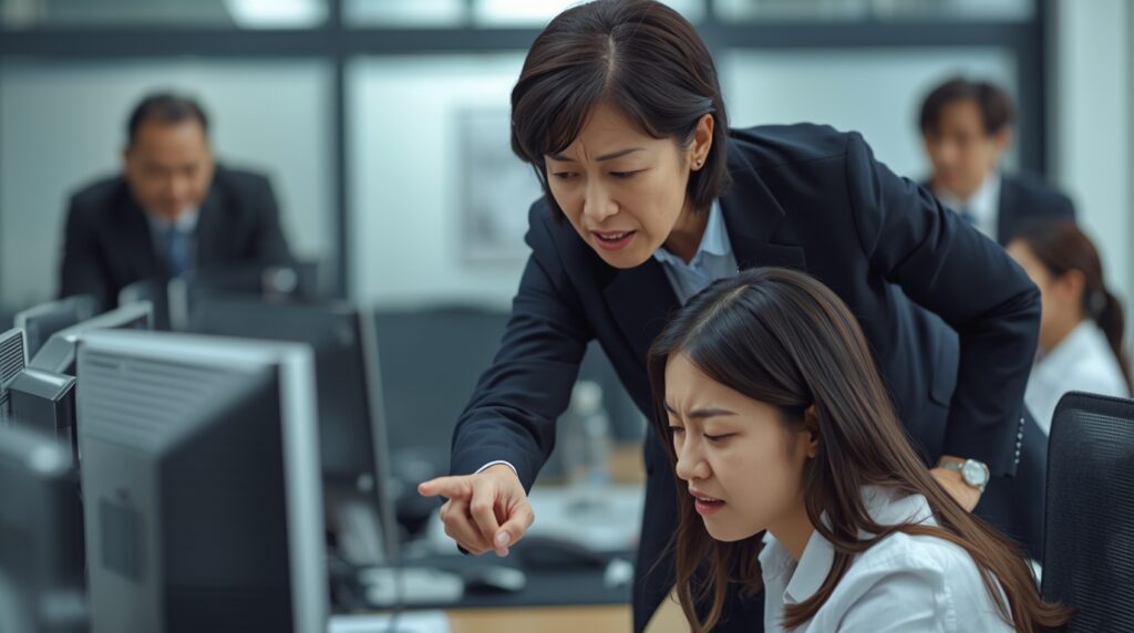 お局と若手社員