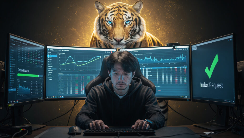 SEO対策をずっと見てたゴールドタイガー