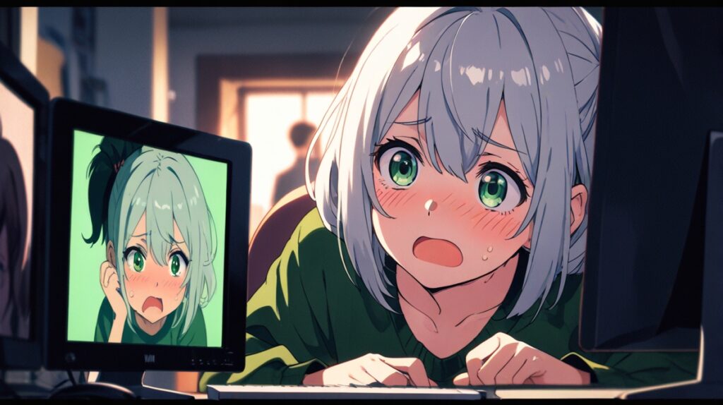 同じ事務所のメンバーに相談するVTuber