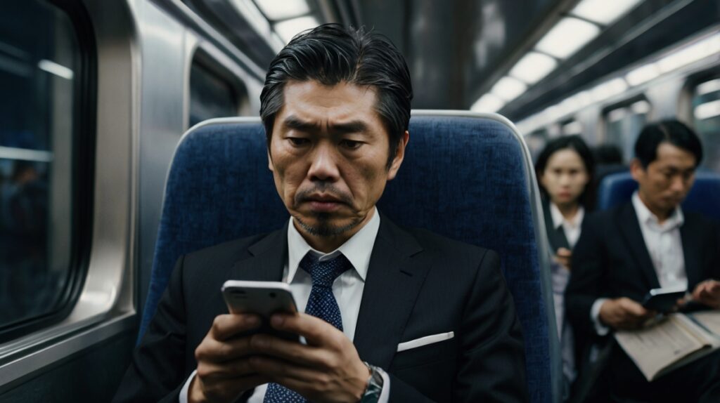 遅刻確定サラリーマン