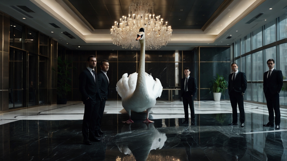 社員と見せかけて白鳥