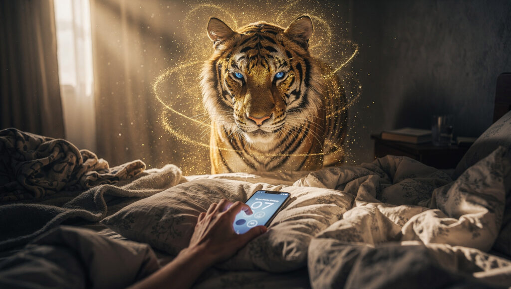 二度寝をずっと見てたゴールドタイガー