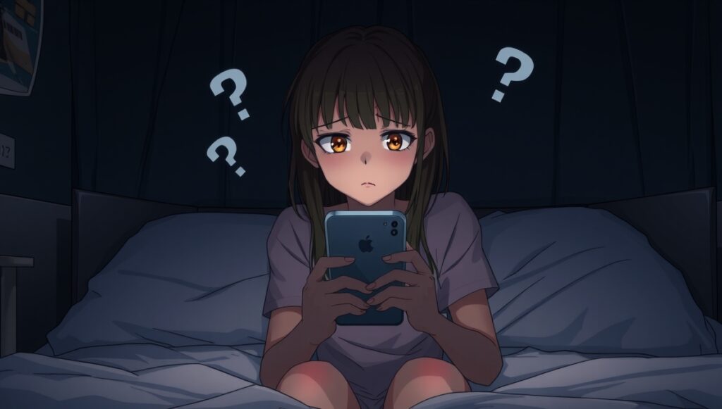 自分に何があるか思い悩む少女
