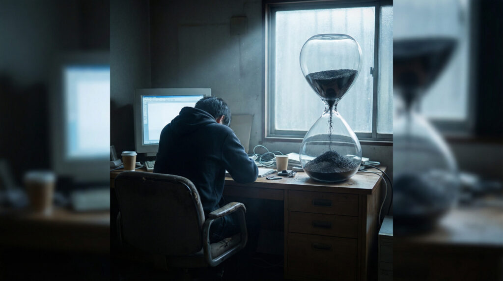 憎悪と共にサラサラとただ虚しく落ちていく砂時計の砂