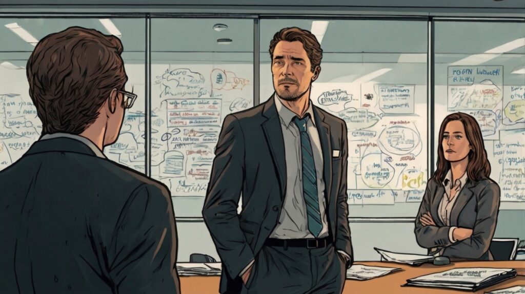 意識の上昇した会議室