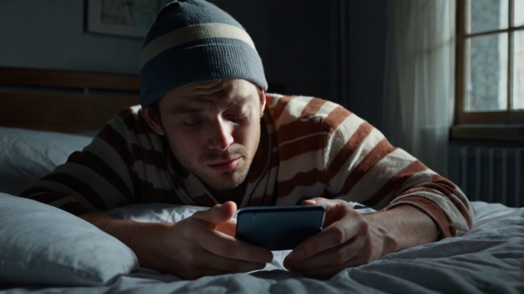 5分後の自分に委ねる男性