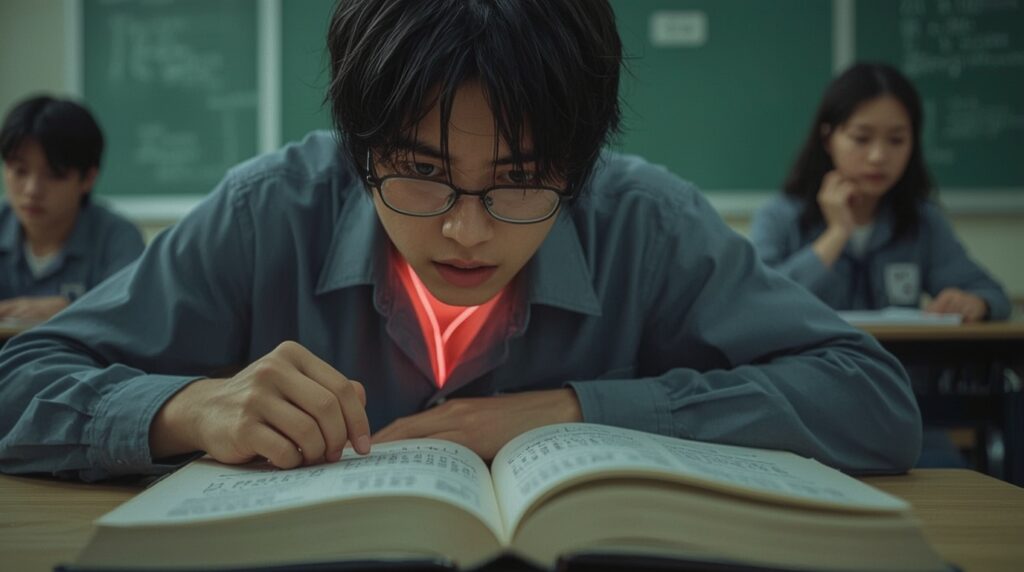 音読中に好きな女子の前で読めない漢字に遭遇した男子生徒