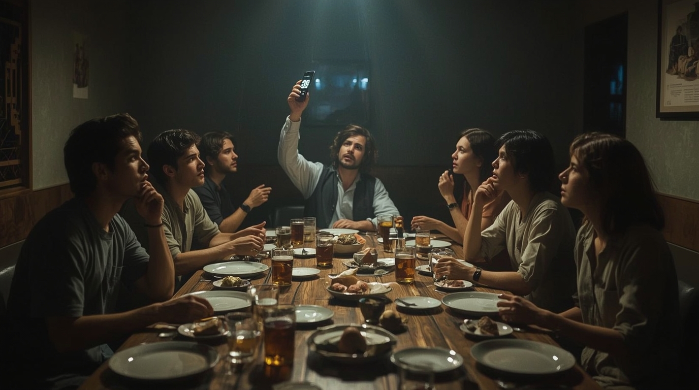 一人2873円の割り勘を提案する男