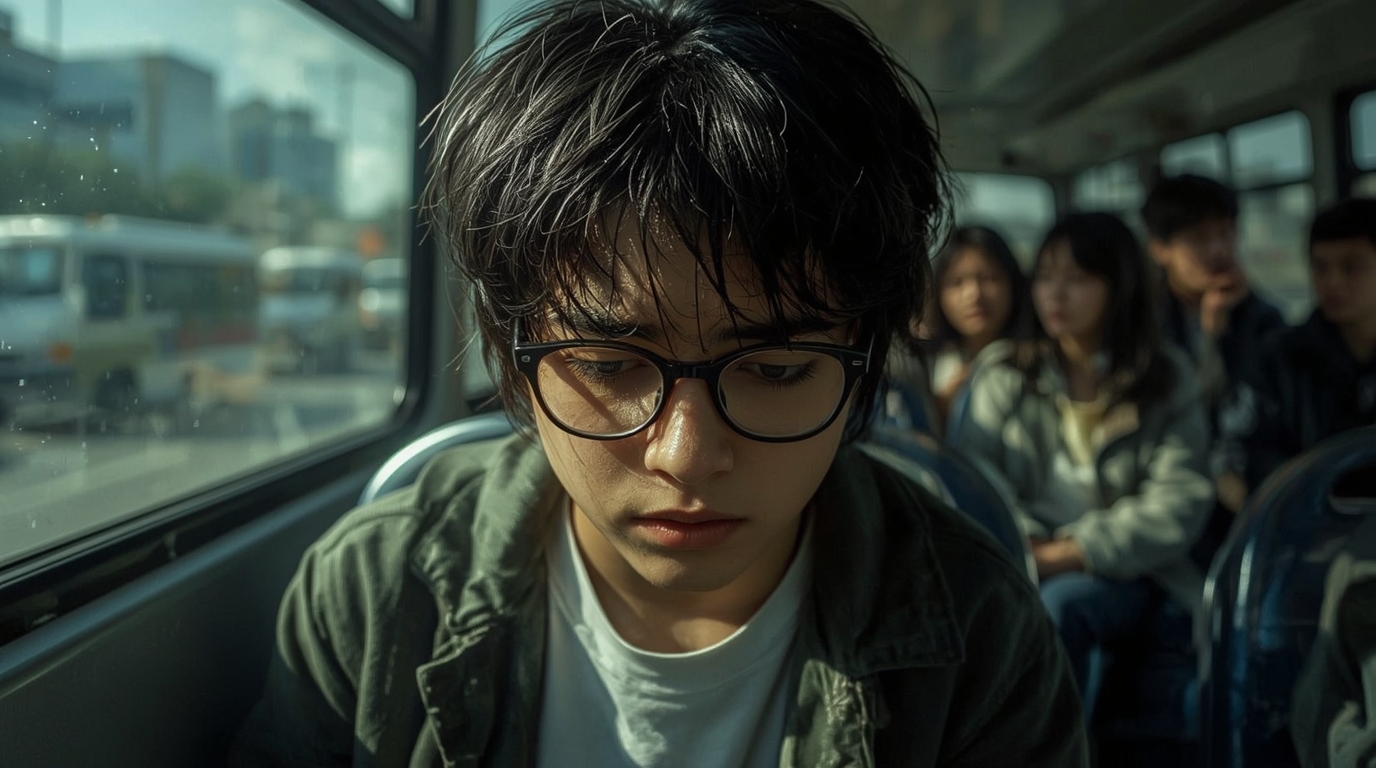 バスの座席決めであぶれた男子生徒