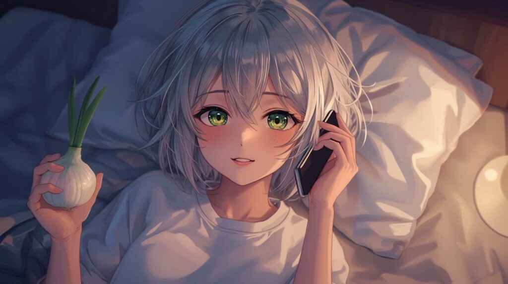 裏では男と通話するVTuber（の中の人）