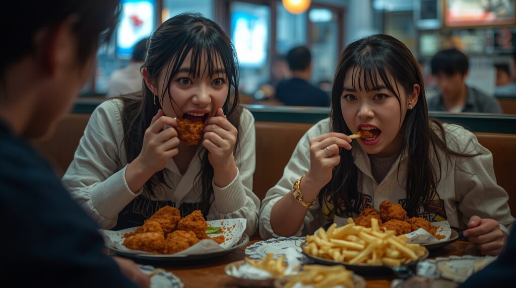 拒絶はされないが、過度な期待も抱かせない服装をした相席オムニボラス