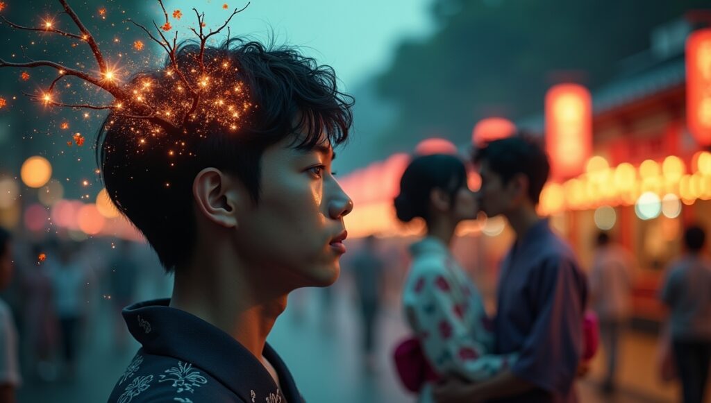 好きなあの娘が見知らぬ男とキスしていている様子を目撃して脳破壊される男