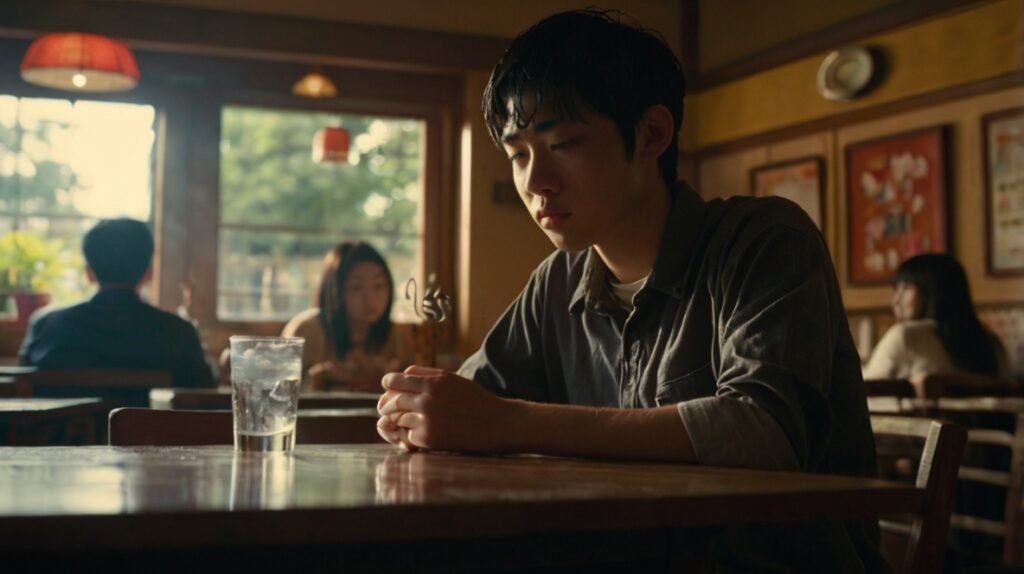 卒業式後のファミレスに母親と行った学生