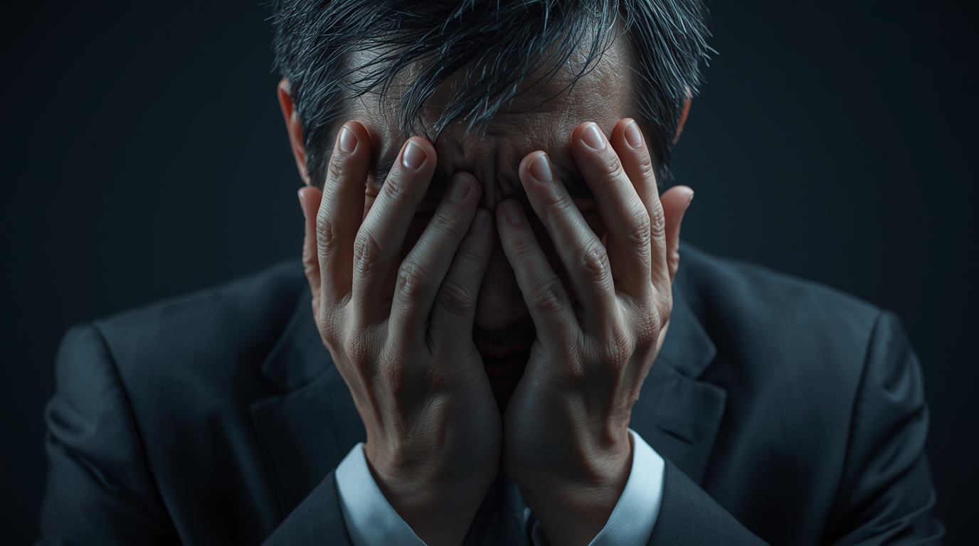 アンガーマネジメントを学んでも結局キレてしまい自己嫌悪に陥る男性