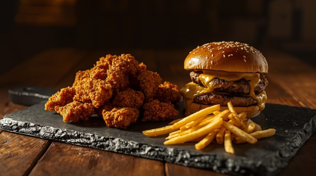 唐揚げ、ジャンクフード
