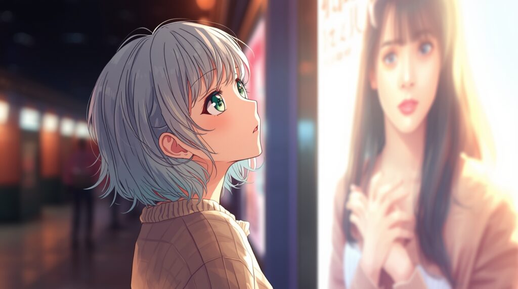 映画館のロビーにいる僕が先に好きだった女性