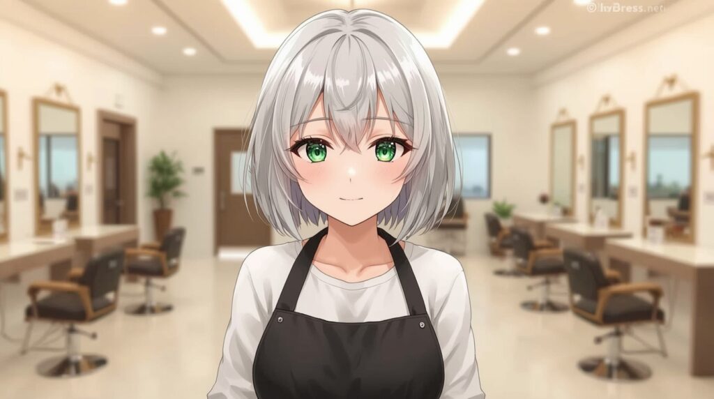 プロの笑顔の美容師