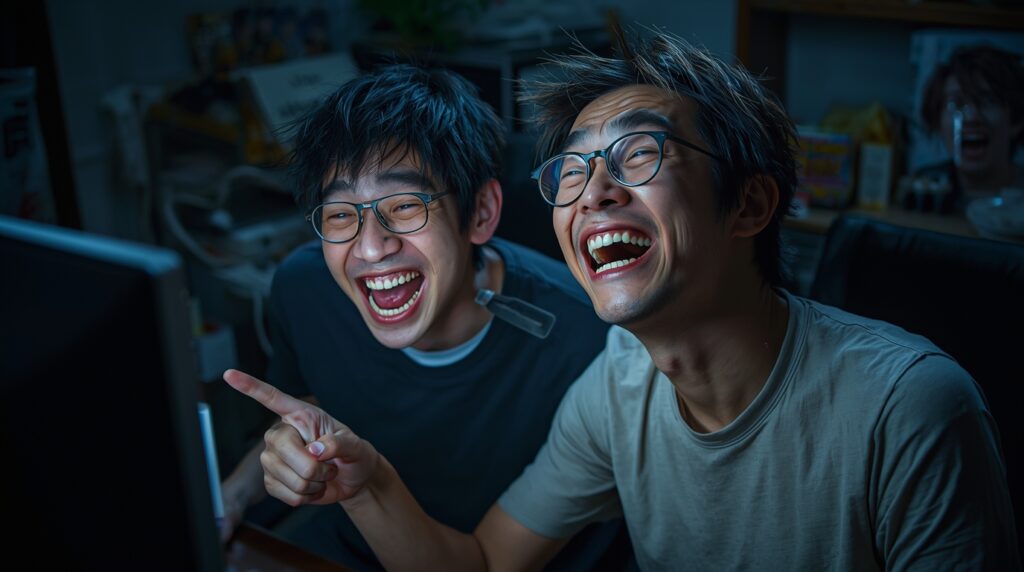 あるがままの眉毛の人物