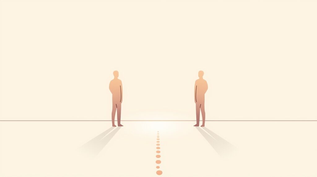 心地いい距離の人物同士