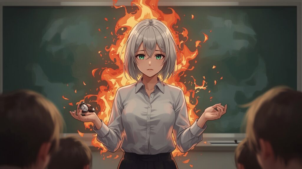 マグマが噴火寸前の教師