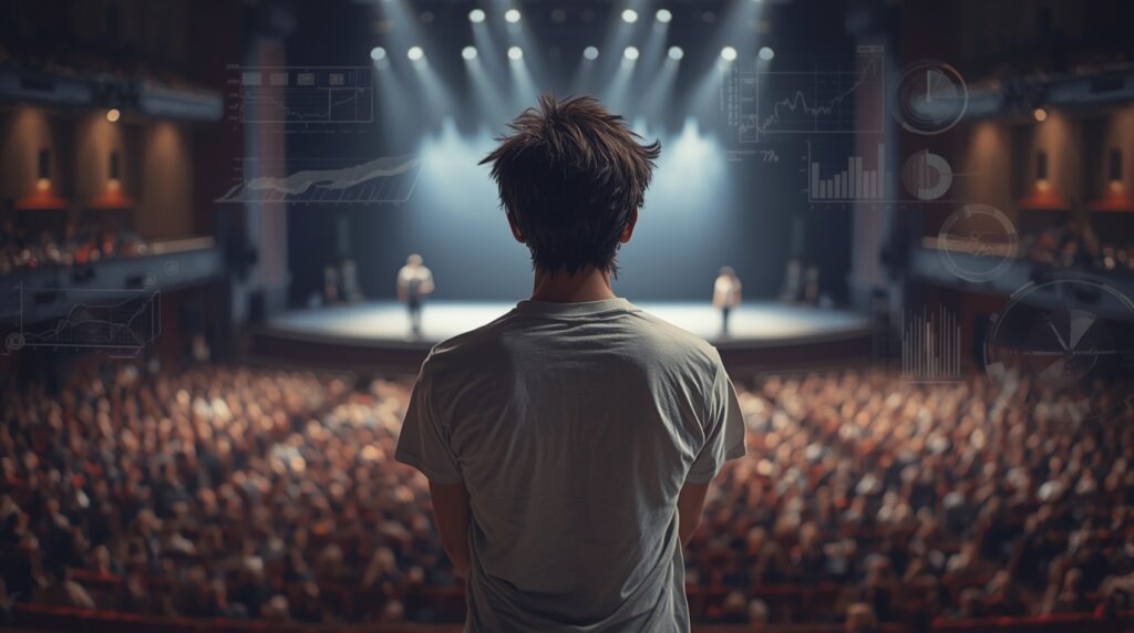 注意散漫になりがちな意識の方向を強制的に内側へと向ける人物