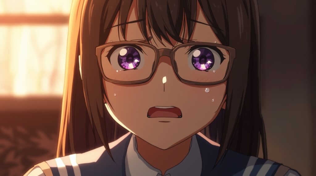 合唱練習中に泣くパートリーダー