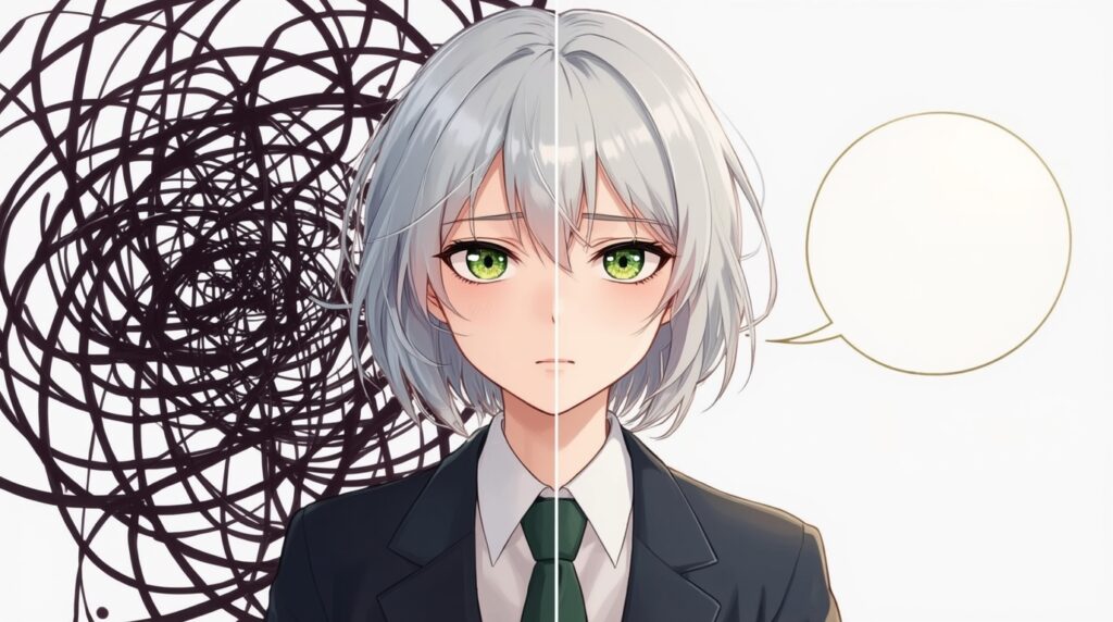 会議中における「黙る」と「発言する」の対比