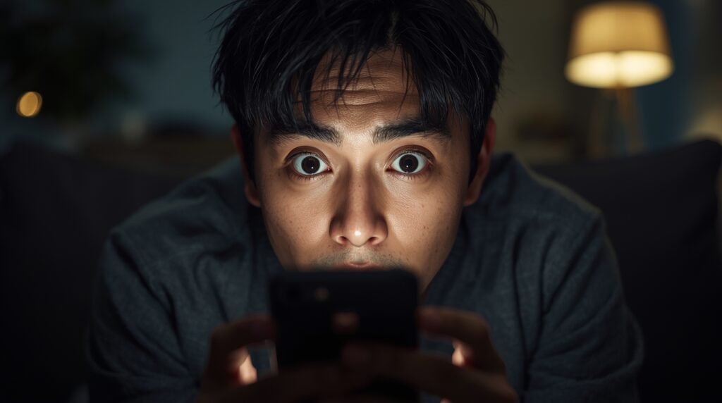 値引き交渉不可商品で値引き交渉される男性