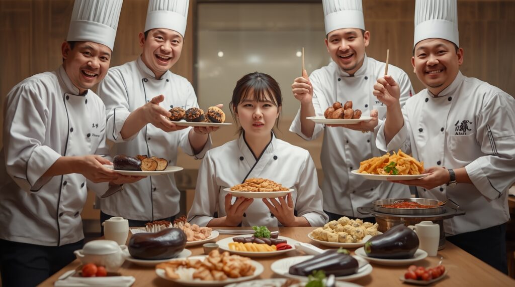 ナス料理をゴリ押しされる女性