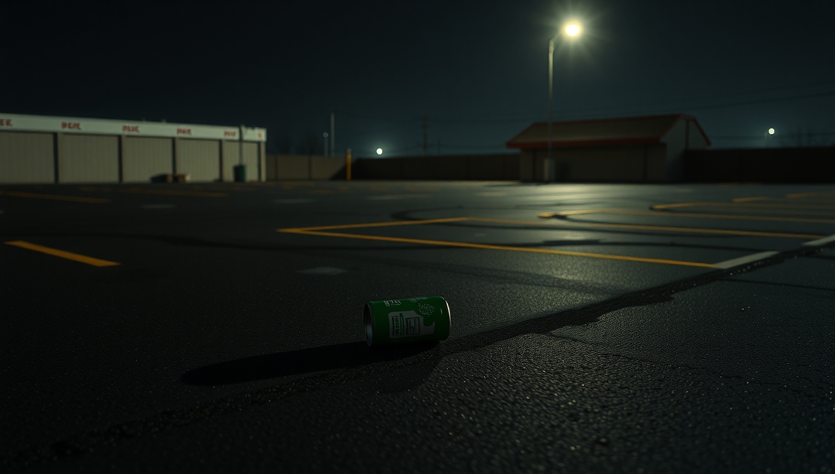 ポイ捨てされた空き缶