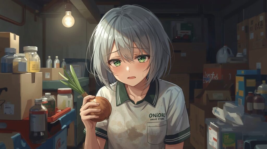 バイト中の人物