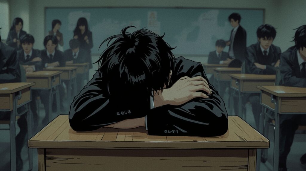 寝たフリをする陰キャ