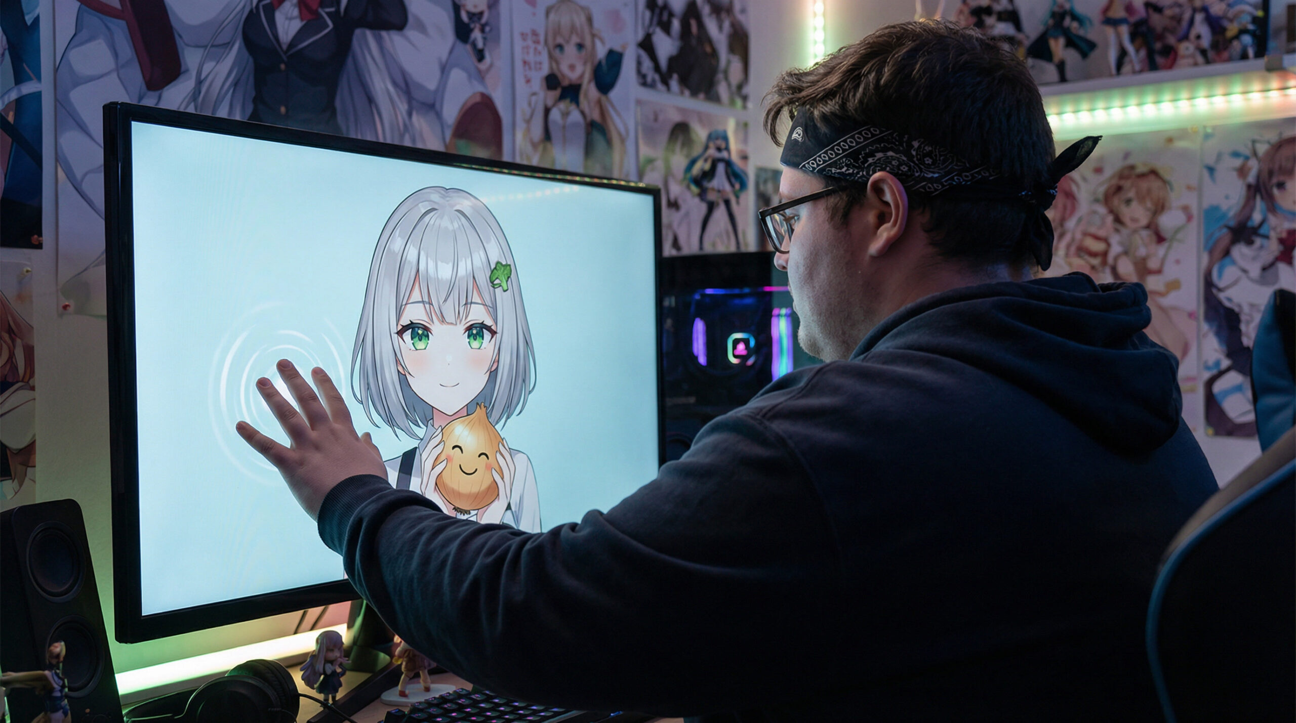 二次元に恋する男性
