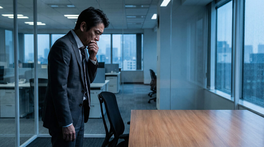 無言の評価を下された上司