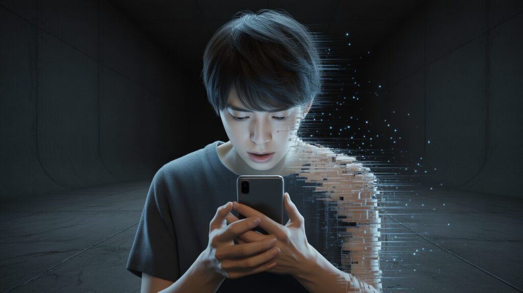 大事なものがごっそりと身体から抜け落ちていく男性