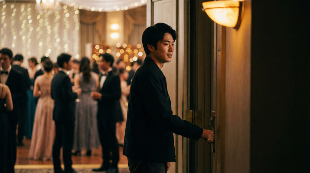 誰にも気づかれずにフッと消える男性