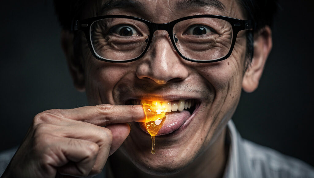 毒を蜜と勘違いする男性