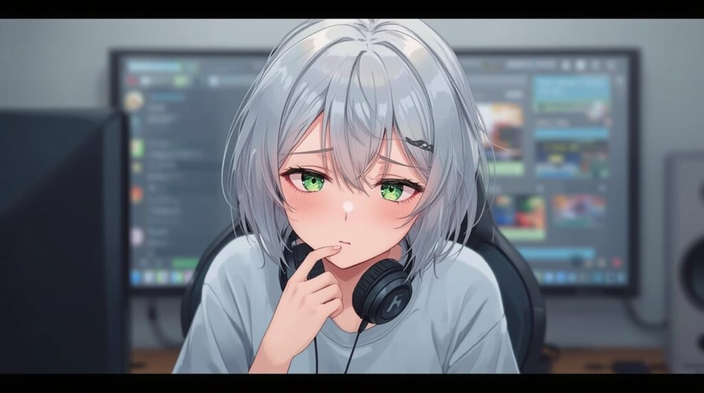 失敗を吐露する配信者