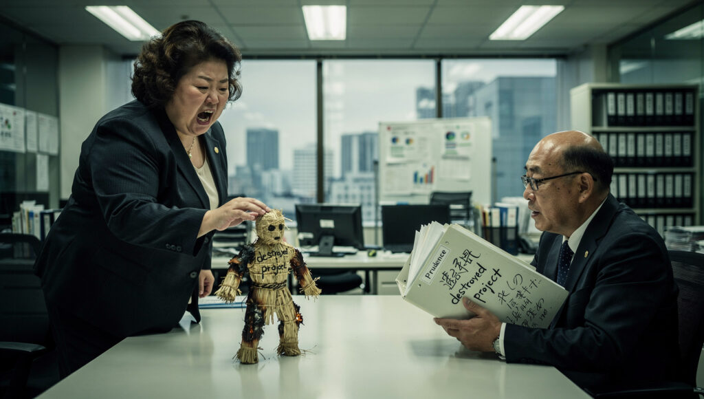 A社との契約を破棄しろと言われたと勘違いする上司