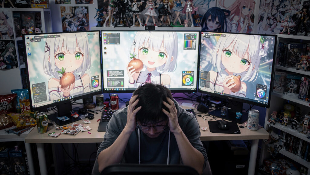 VTuberにガチ恋する男性