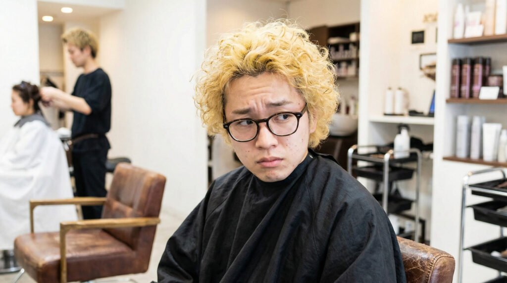 金髪パーマ大学デビュー人