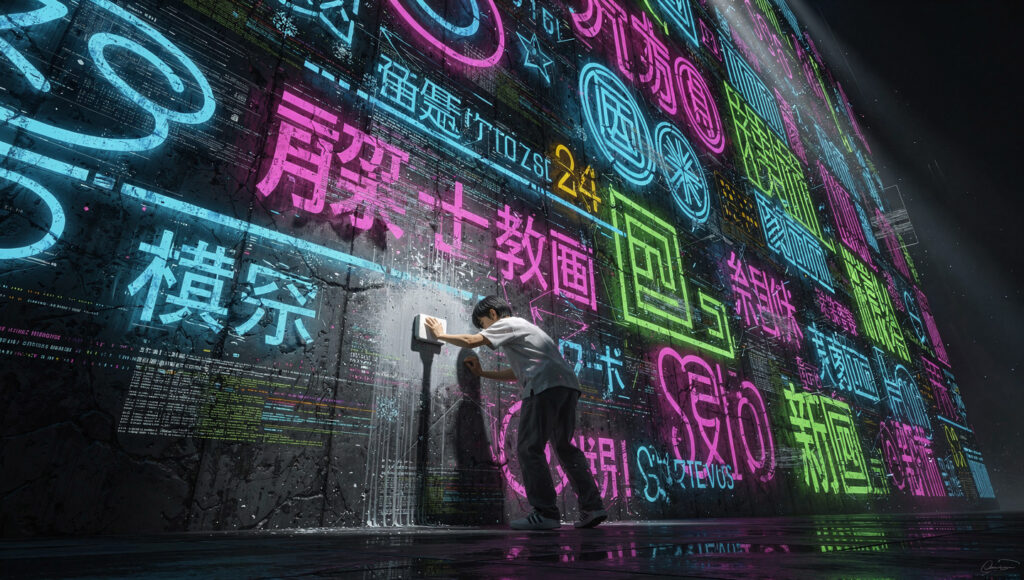 デジタルタトゥーを消す人物