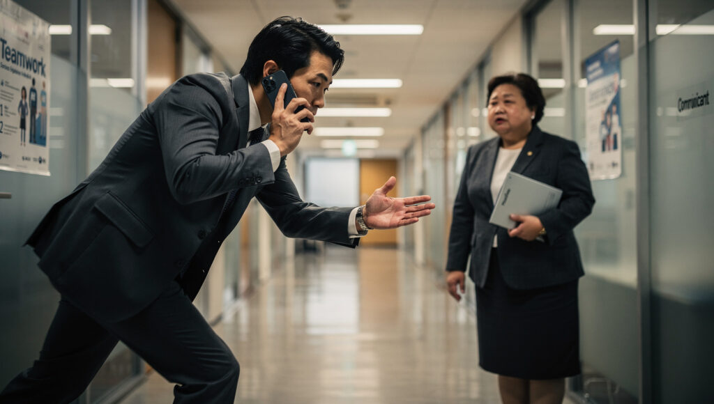 忙しいふり演出