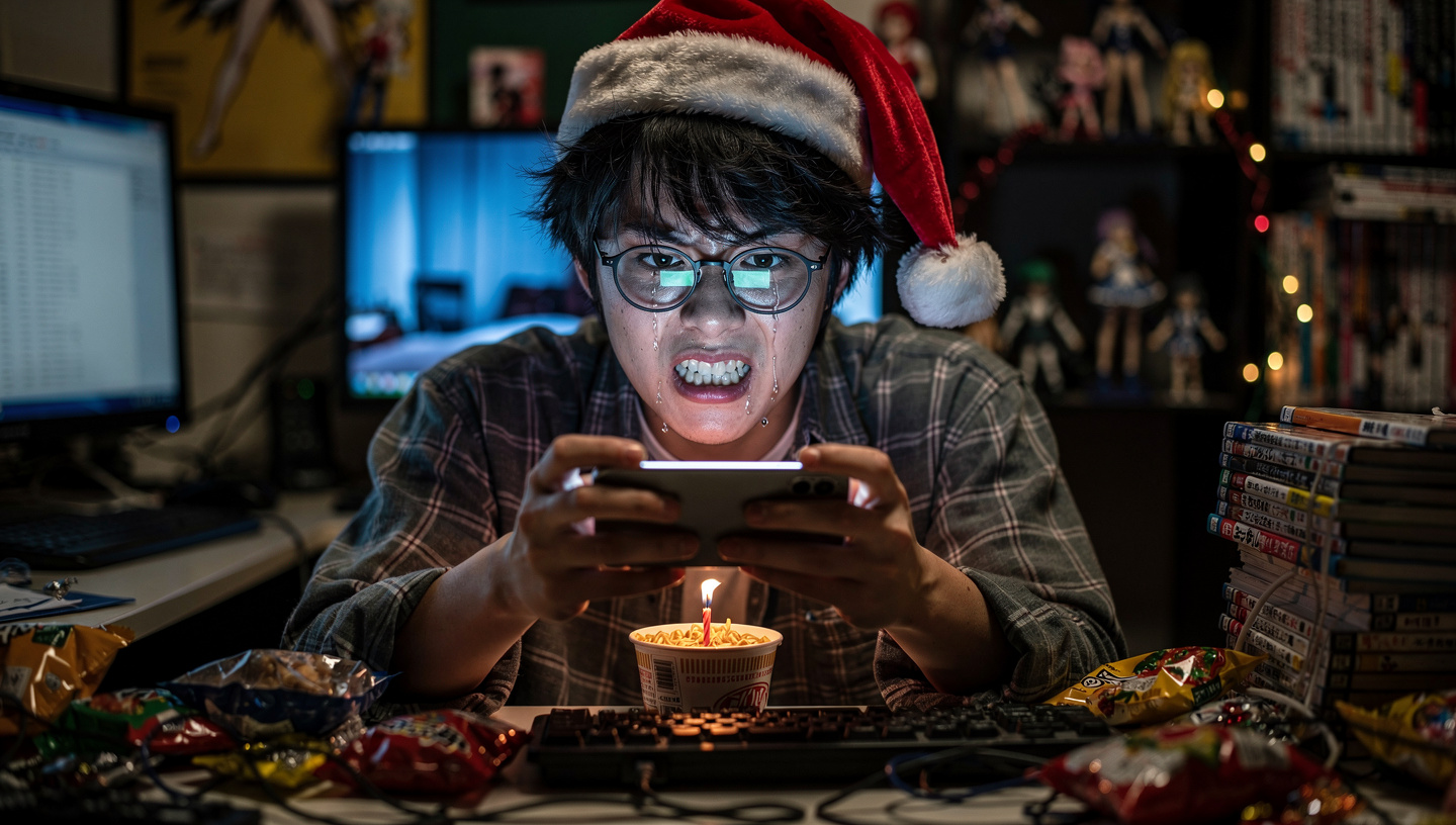 クリぼっちの男性